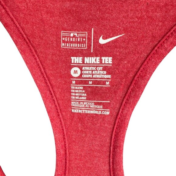 Nike Texas Rangers Womens Red Racerback Tank Top M Sports MLB Tee - Picture 4 of 10